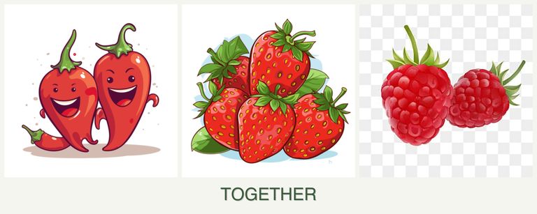 Can you plant peppers, strawberries and raspberries together?