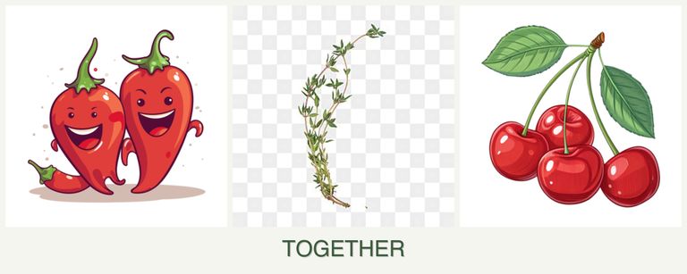 Can you plant peppers, thyme and cherries together?