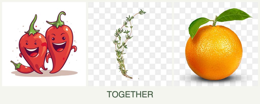Can you plant peppers, thyme and oranges together?