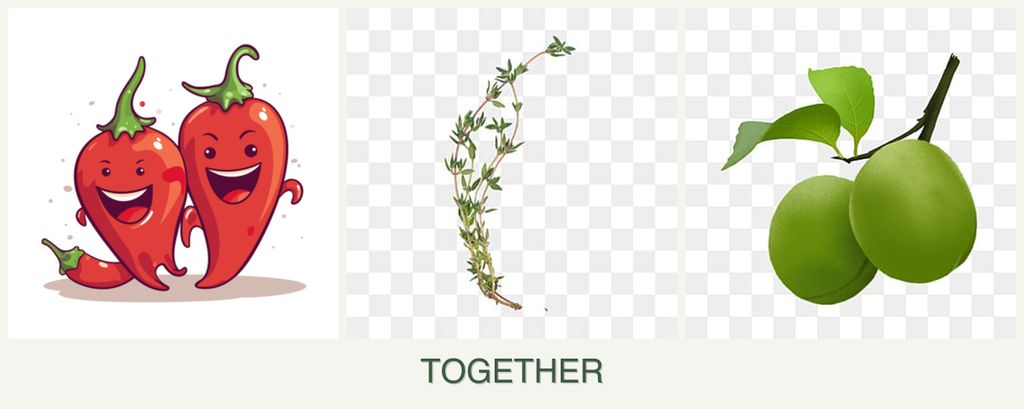 Can you plant peppers, thyme and plums together?
