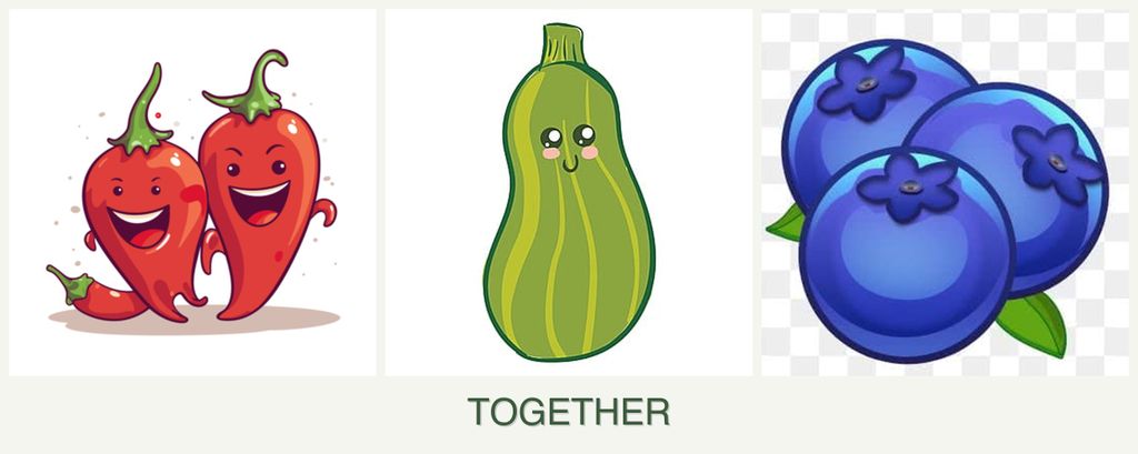 Can you plant peppers, zucchini and blueberries together?