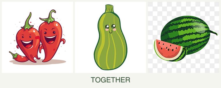 Can you plant peppers, zucchini and melons together?