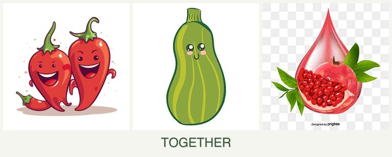 Can you plant peppers, zucchini and pomegranates together?
