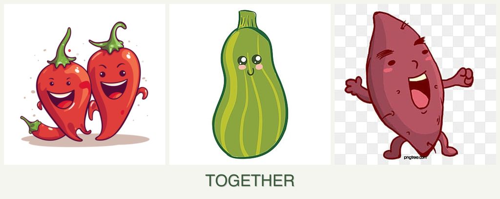 Can you plant peppers, zucchini and sweet potatoes together?