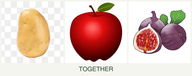 Can you plant potatoes, apples and figs together?
