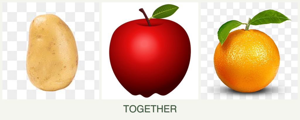 Can you plant potatoes, apples and oranges together?
