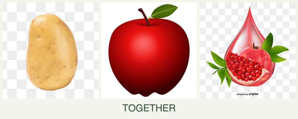 Can you plant potatoes, apples and pomegranates together?