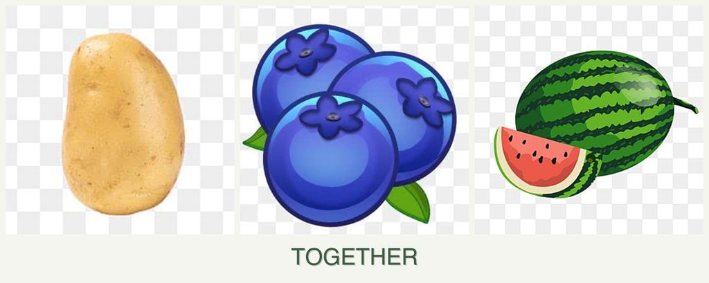 Can you plant potatoes, blueberries and melons together?