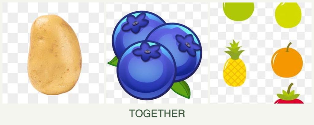 Can you plant potatoes, blueberries and pears together?