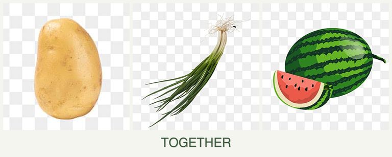 Can you plant potatoes, chives and melons together?