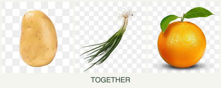 Can you plant potatoes, chives and oranges together?