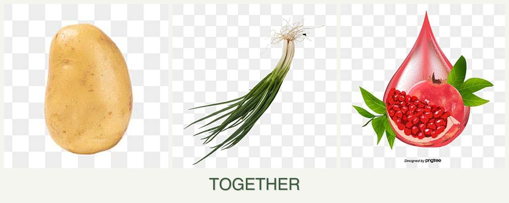 Can you plant potatoes, chives and pomegranates together?
