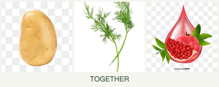 Can you plant potatoes, dill and pomegranates together?