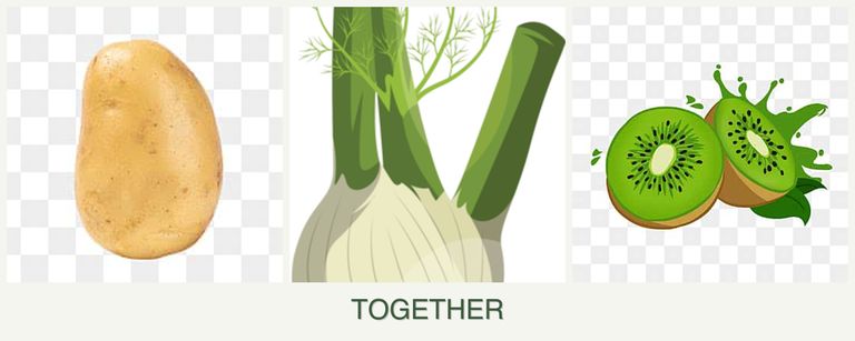 Can you plant potatoes, fennel and kiwi together?