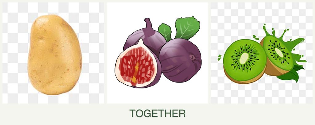 Can you plant potatoes, figs and kiwi together?