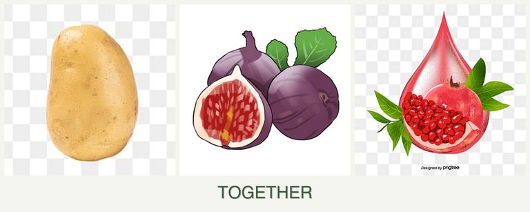 Can you plant potatoes, figs and pomegranates together?