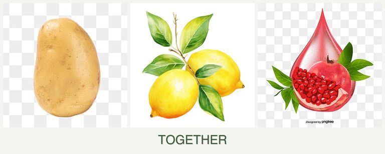 Can you plant potatoes, lemons and pomegranates together?