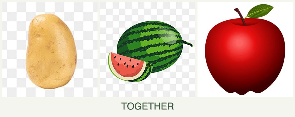 Can you plant potatoes, melons and apples together?