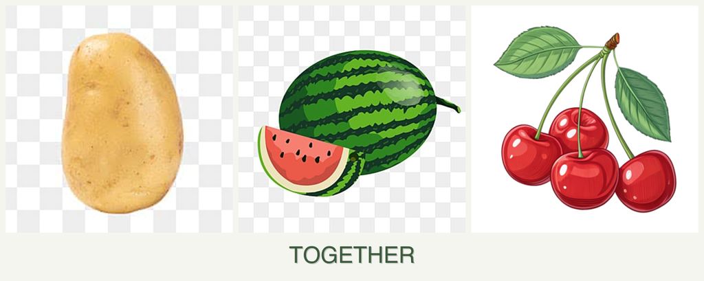 Can you plant potatoes, melons and cherries together?