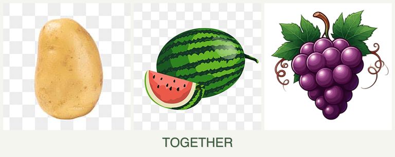 Can you plant potatoes, melons and grapes together?