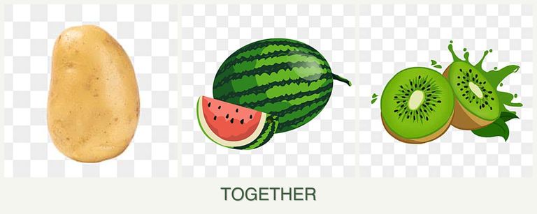 Can you plant potatoes, melons and kiwi together?