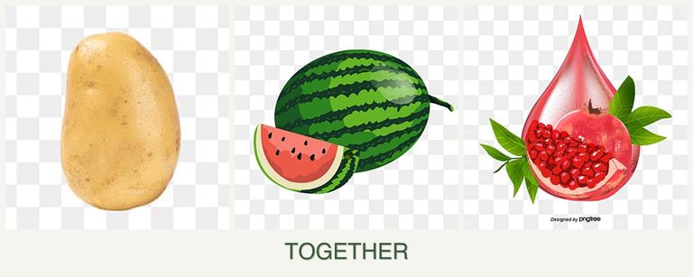 Can you plant potatoes, melons and pomegranates together?