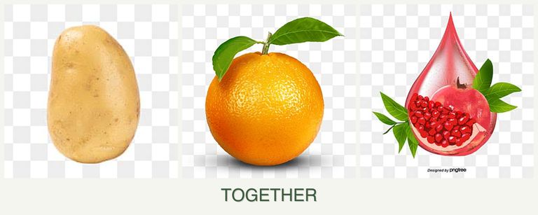 Can you plant potatoes, oranges and pomegranates together?