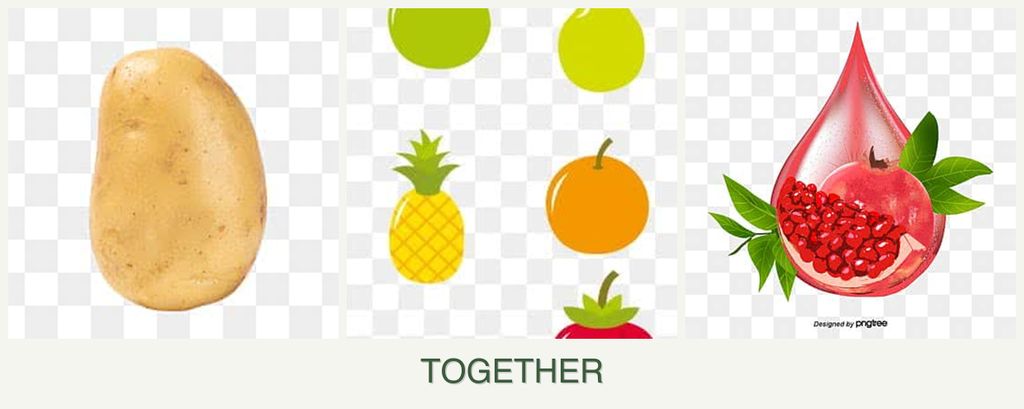 Can you plant potatoes, pears and pomegranates together?