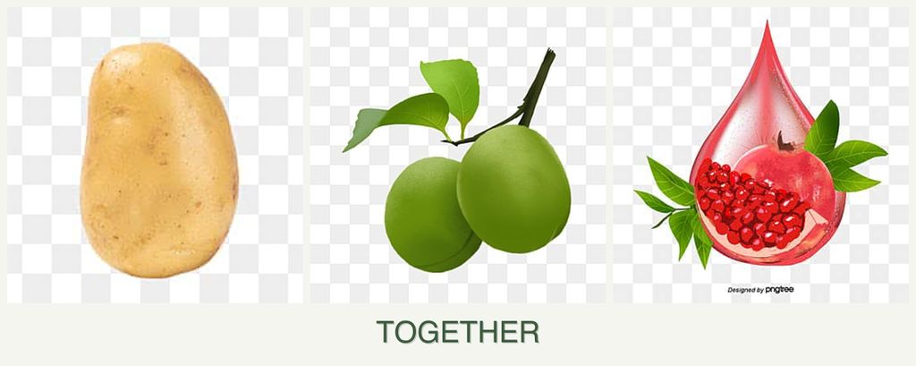 Can you plant potatoes, plums and pomegranates together?