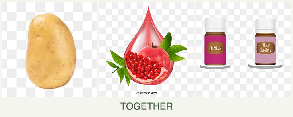 Can you plant potatoes, pomegranates and geraniums together?
