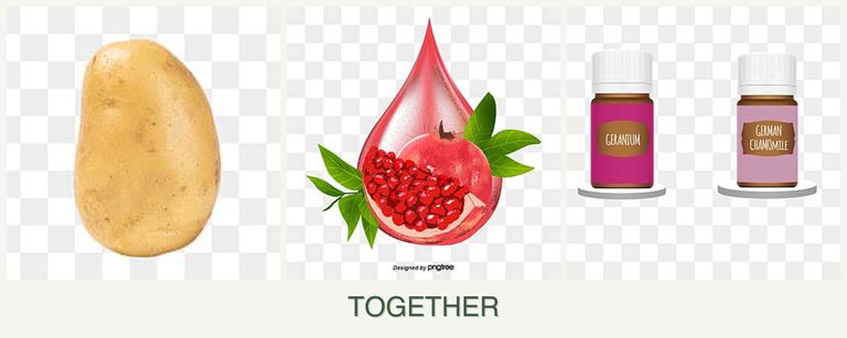 Can you plant potatoes, pomegranates and geraniums together?