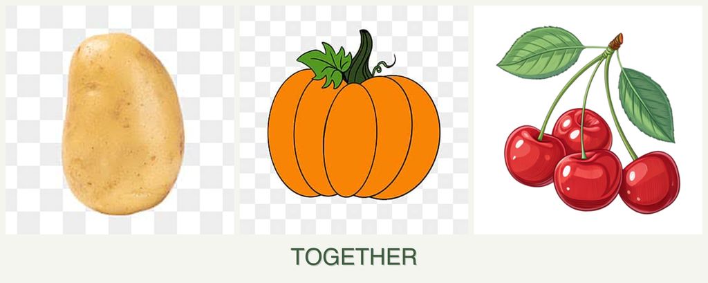 Can you plant potatoes, pumpkin and cherries together?
