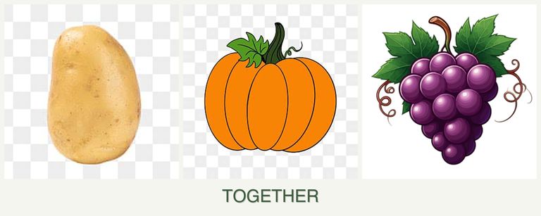 Can you plant potatoes, pumpkin and grapes together?