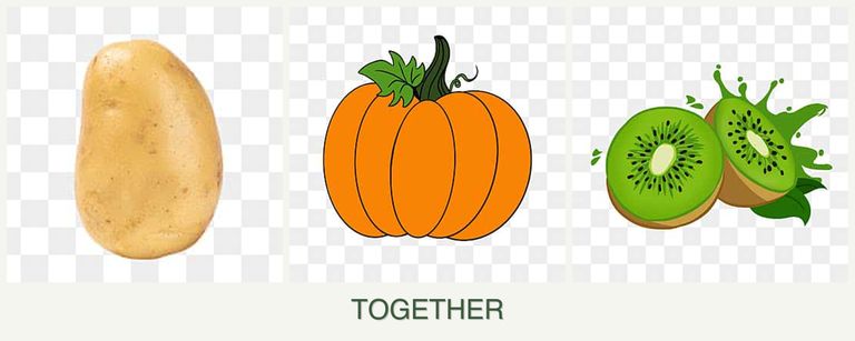 Can you plant potatoes, pumpkin and kiwi together?