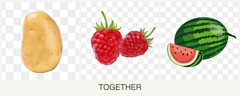 Can you plant potatoes, raspberries and melons together?