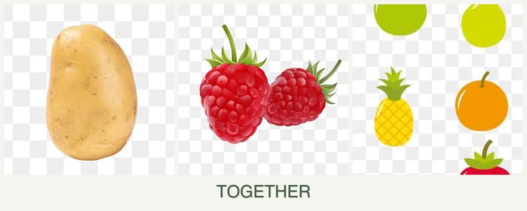 Can you plant potatoes, raspberries and pears together?