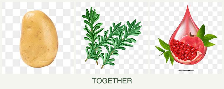 Can you plant potatoes, rosemary and pomegranates together?