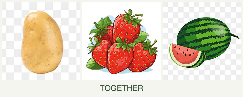 Can you plant potatoes, strawberries and melons together?