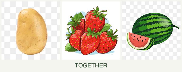 Can you plant potatoes, strawberries and melons together?
