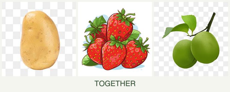 Can you plant potatoes, strawberries and plums together?