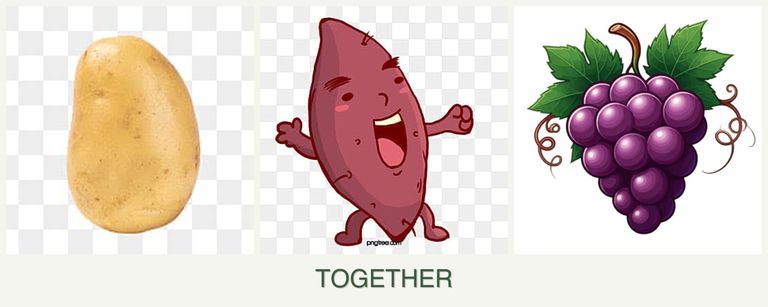 Can you plant potatoes, sweet potatoes and grapes together?