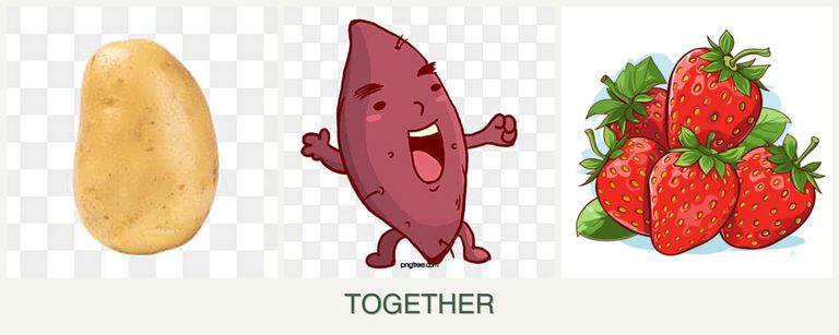 Can you plant potatoes, sweet potatoes and strawberries together?