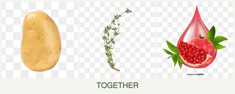 Can you plant potatoes, thyme and pomegranates together?