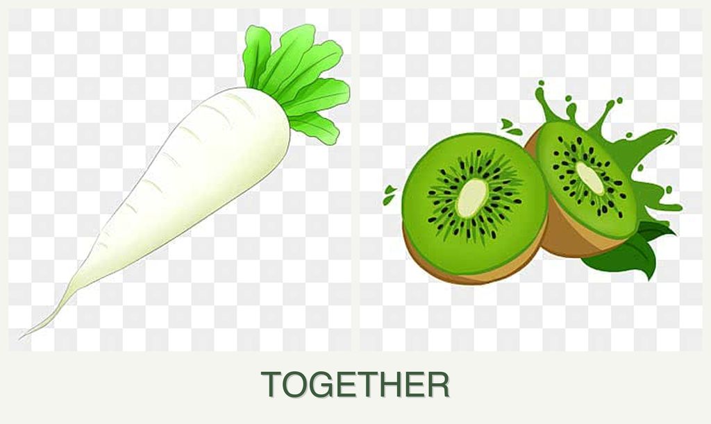 Can you plant radishes and kiwi together?