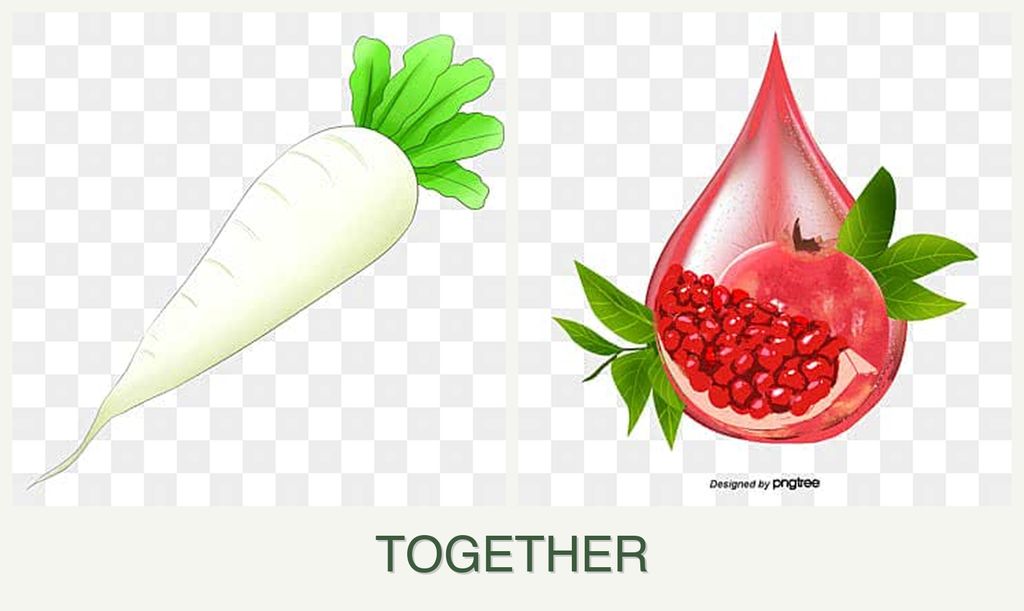 Can you plant radishes and pomegranates together?