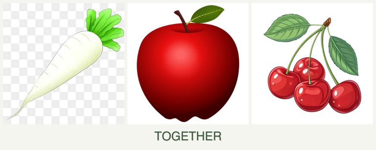 Can you plant radishes, apples and cherries together?