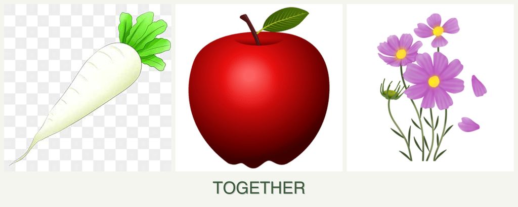 Can you plant radishes, apples and cosmos together?