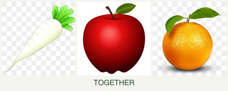 Can you plant radishes, apples and oranges together?