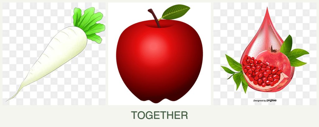 Can you plant radishes, apples and pomegranates together?
