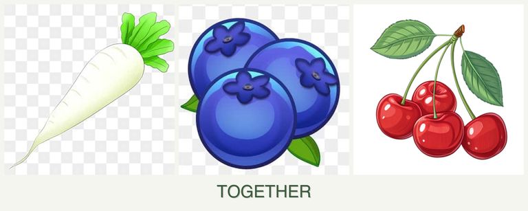 Can you plant radishes, blueberries and cherries together?